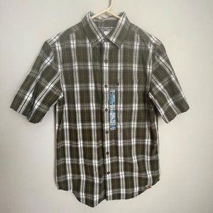 Carhartt Green Plaid Cotton Relaxed Fit Button Up Shirt